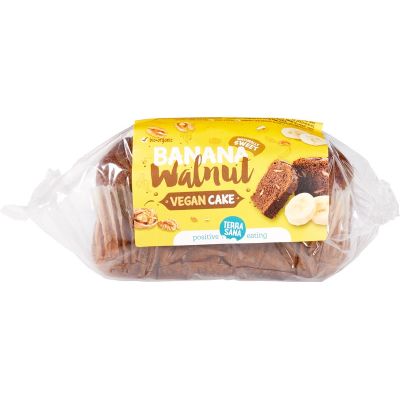 Vegan cake banaan walnoot van TerraSana, 8 x 350 g